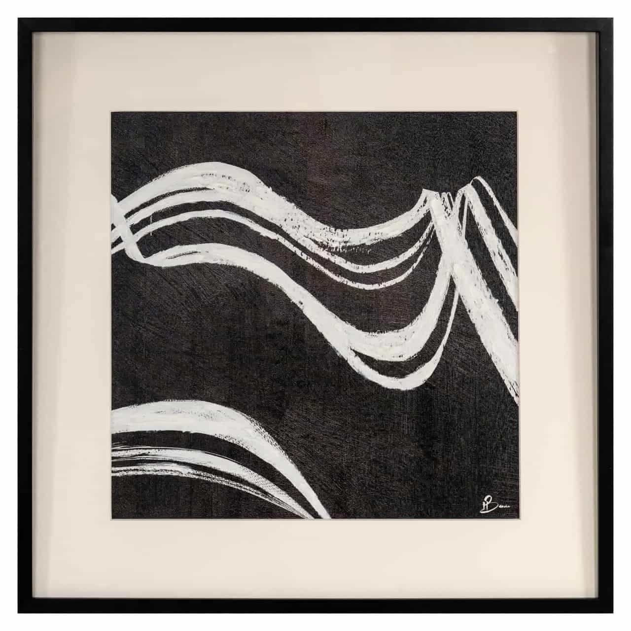 Wall art Jozy black/white