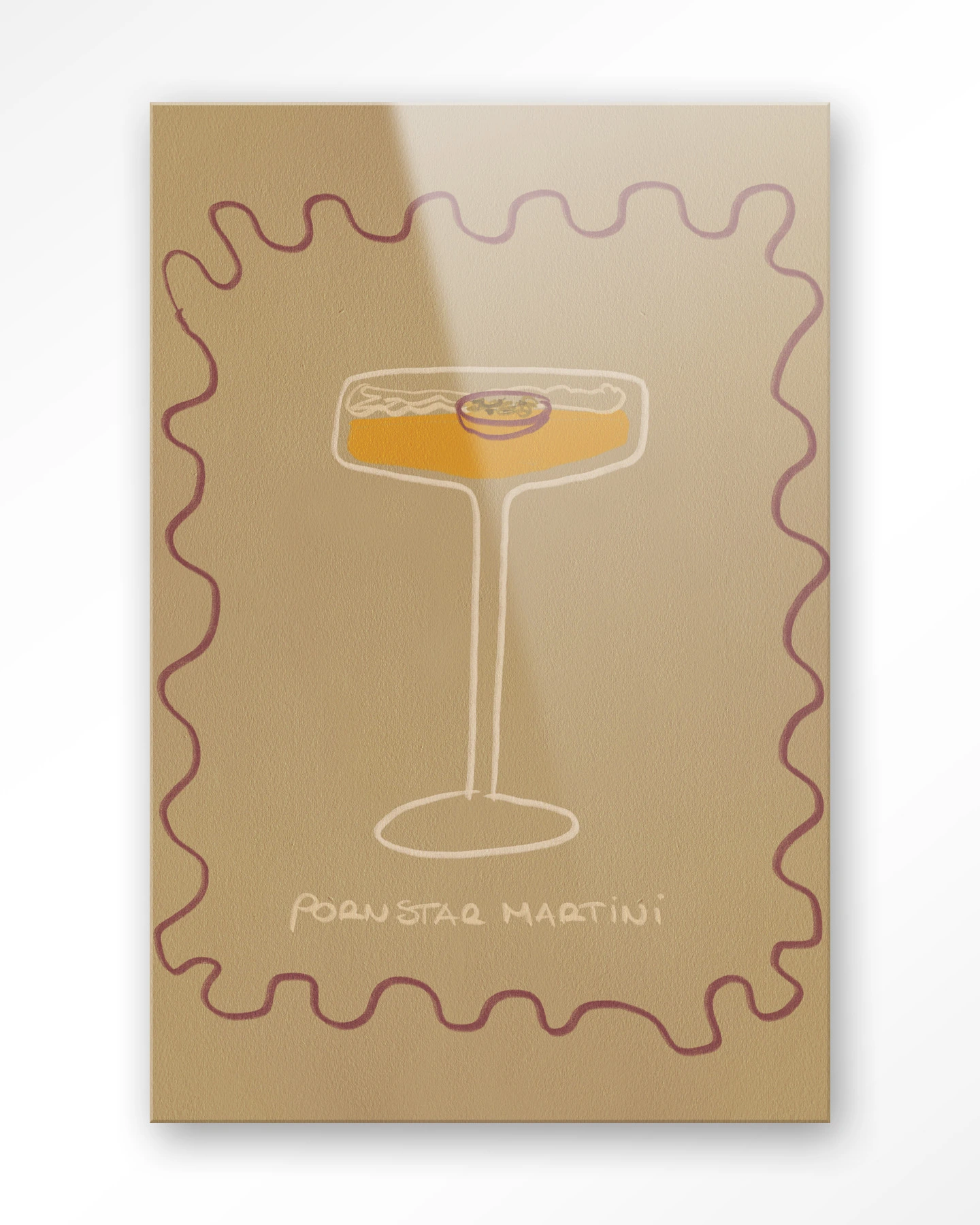 Wandkleed Poma - Urban Cotton als Glas