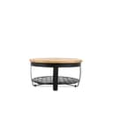 Salontafel Rond Metaal &amp; Metalen Rek 65 - Benoa