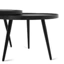 Salontafel Rond Zwart Set van 2 - Benoa