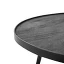 Salontafel Rond Zwart Set van 2 - Benoa