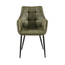 Eetkamerstoel Lucille Arm CEP 04 Army Groen - Benoa