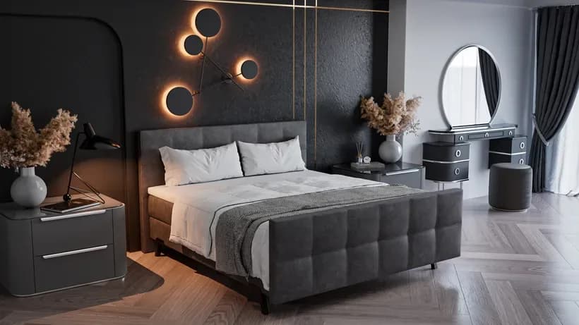 Boxspring V2800 | Bulls Grey in sfeer