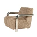 Fauteuil Chromette Taupe - By-Boo