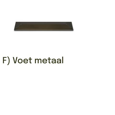 Voet F metaal