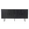 Dressoir Remi 4 drs. zwart Mangohout - Eleonora