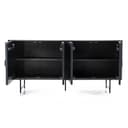 Dressoir Remi 4 drs. zwart Mangohout - Eleonora