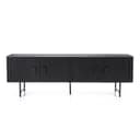 TV meubel Remi 4 drs. zwart Mangohout - Eleonora
