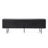 TV meubel Remi 4 drs. zwart Mangohout - Eleonora