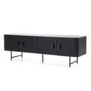 TV meubel Remi 4 drs. zwart Mangohout - Eleonora