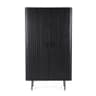 Kabinet Remi 2 drs. zwart Mangohout - Eleonora