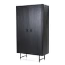 Kabinet Remi 2 drs. zwart Mangohout - Eleonora