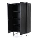 Kabinet Remi 2 drs. zwart Mangohout - Eleonora