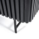 Kabinet Remi 2 drs. zwart Mangohout - Eleonora
