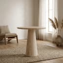 Tafel Aime 70x75 Travertin - Eleonora