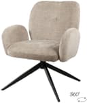 Bobby draaifauteuil 360 - Perfect Harmony - Liver 04 - My Sons