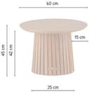 Salontafel Ø60, Acacia Black, Burundi Table Collection - My Sons
