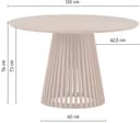 Eetkamertafel Ø120, Acacia Black, Burundi Table Collection - My Sons