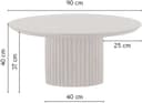 Salontafel Ø90, Acacia Black, Congo Table Collection - My Sons