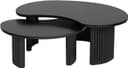 Firenze salontafel 125, boon vorm, Black - My Sons