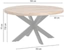 Eetkamertafel rond Ø150, Peru Rough Table Collection - My Sons