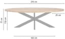 Eetkamertafel ovaal 210 - My Sons
