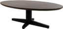 Salontafel 130, ovaal, poot Black, Mango Brown Walnut - My Sons