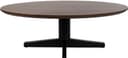 Salontafel 130, ovaal, poot Black, Mango Brown Walnut - My Sons