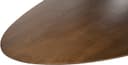 Salontafel 130, ovaal, poot Black, Mango Brown Walnut - My Sons