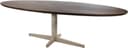 Eetkamertafel 190, ovaal, poot Beige, Mango Brown Walnut - My Sons