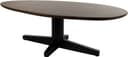 Salontafel 130, organisch, poot Black, Mango Brown Walnut - My Sons