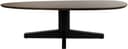 Salontafel 130, organisch, poot Black, Mango Brown Walnut - My Sons