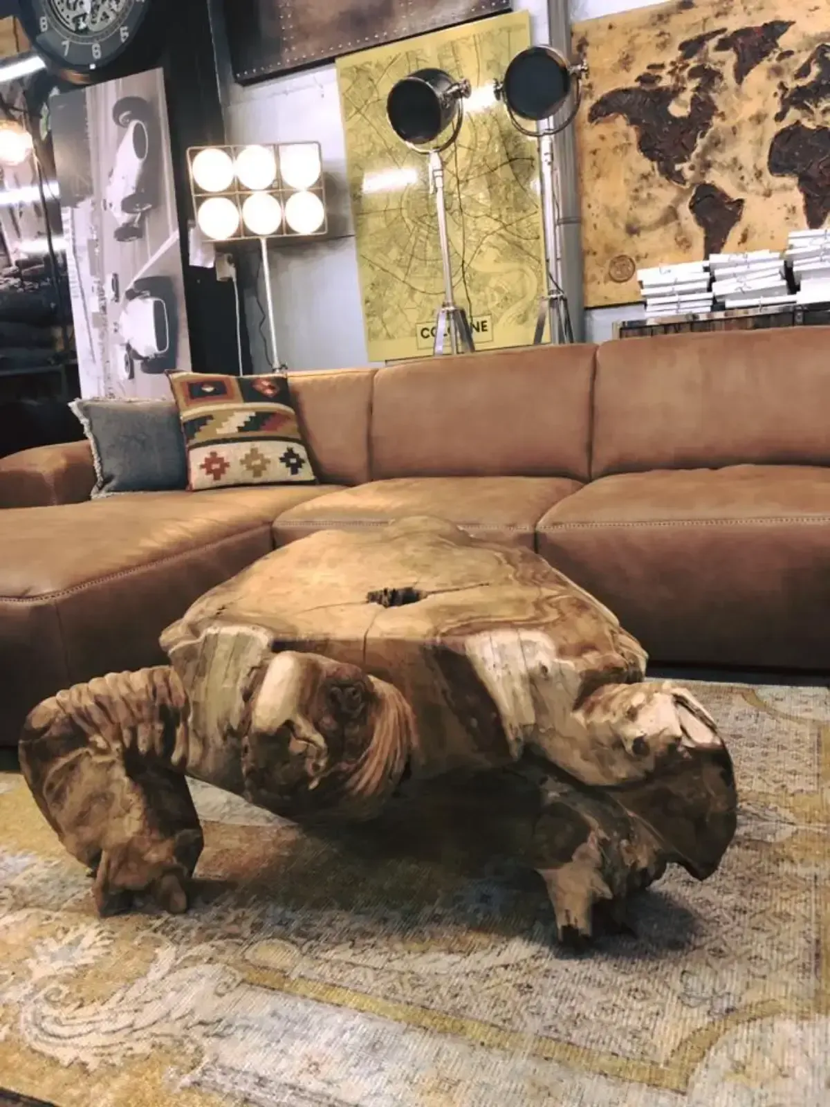 Salontafel schildpad teak gemaakt van teakhout bij Mokana Enschede - Mokana Furniture