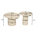 Salontafel Mirre | Sand | Set van 2 - Starfurn
