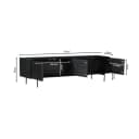 Tv meubel Madison Black | 210 cm - Starfurn