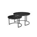 Salontafel Nova Black marble | 70 cm | Set van 2 - Starfurn