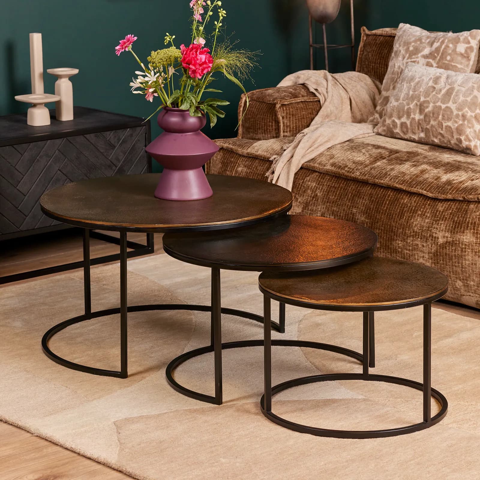 Salontafel Xaro | 75 cm | Set van 3 - Starfurn