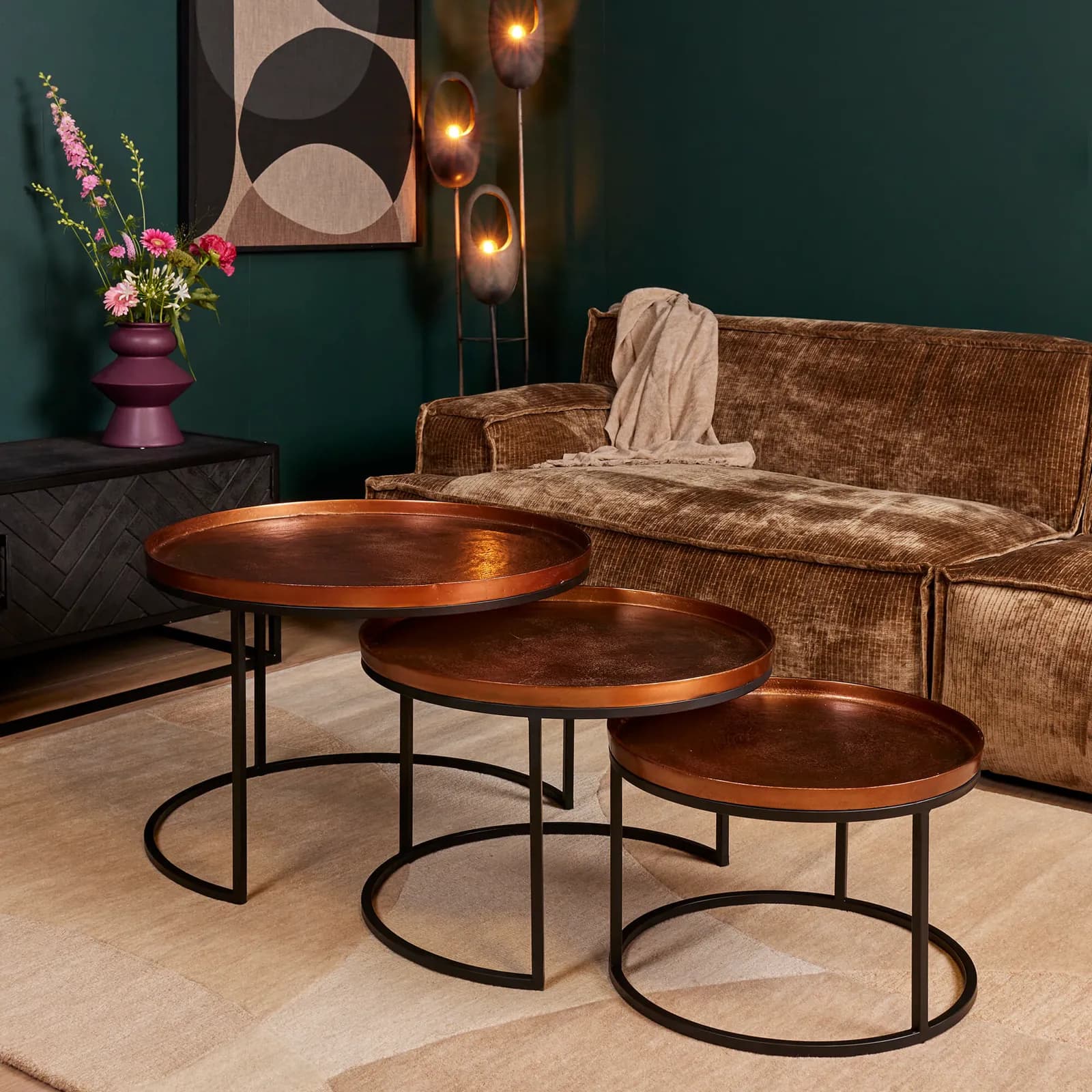 Salontafel Clive | 70 cm | Set van 3 - Starfurn