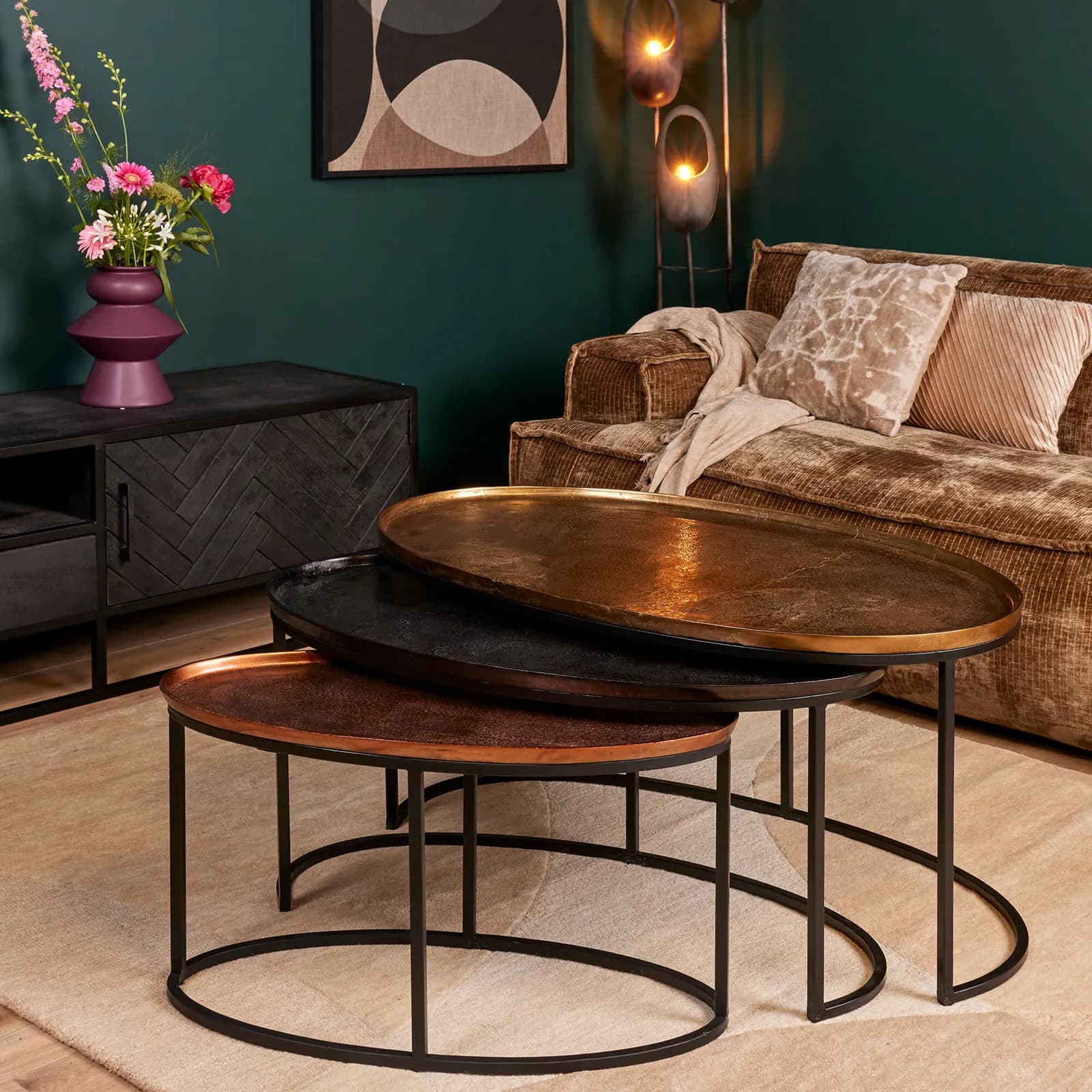 Salontafel Raley | 100 cm | Set van 3 - Starfurn