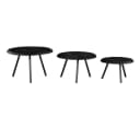 Salontafel Ohio Black | 70 cm| set van 3 - Starfurn