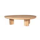 Salontafel Zillah 130 cm Naturel Eiken hout in beige Mokana - Starfurn