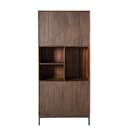 Vakkenkast Madison Brown 90 cm mangohout in donkerbruin Industrial sfeer Mokana - Starfurn