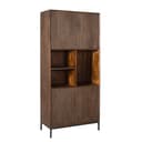 Vakkenkast Madison Brown 90 cm mangohout in bruin Mokana - Starfurn