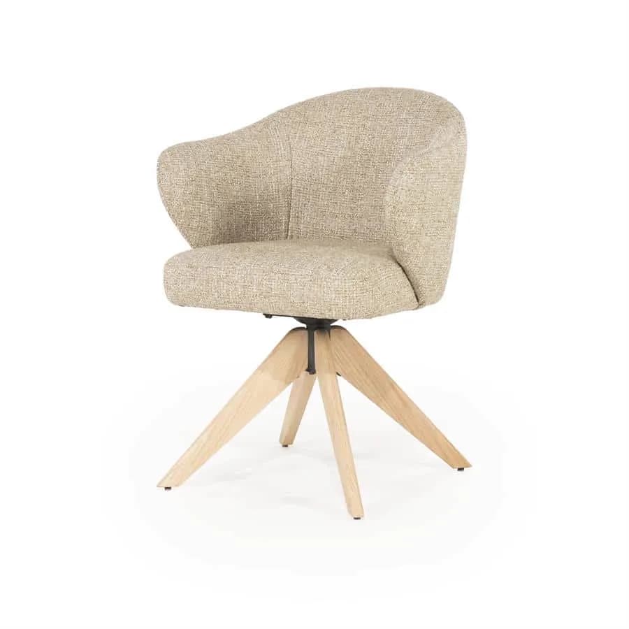 Stoel Connor naturel - taupe Donna - Eleonora