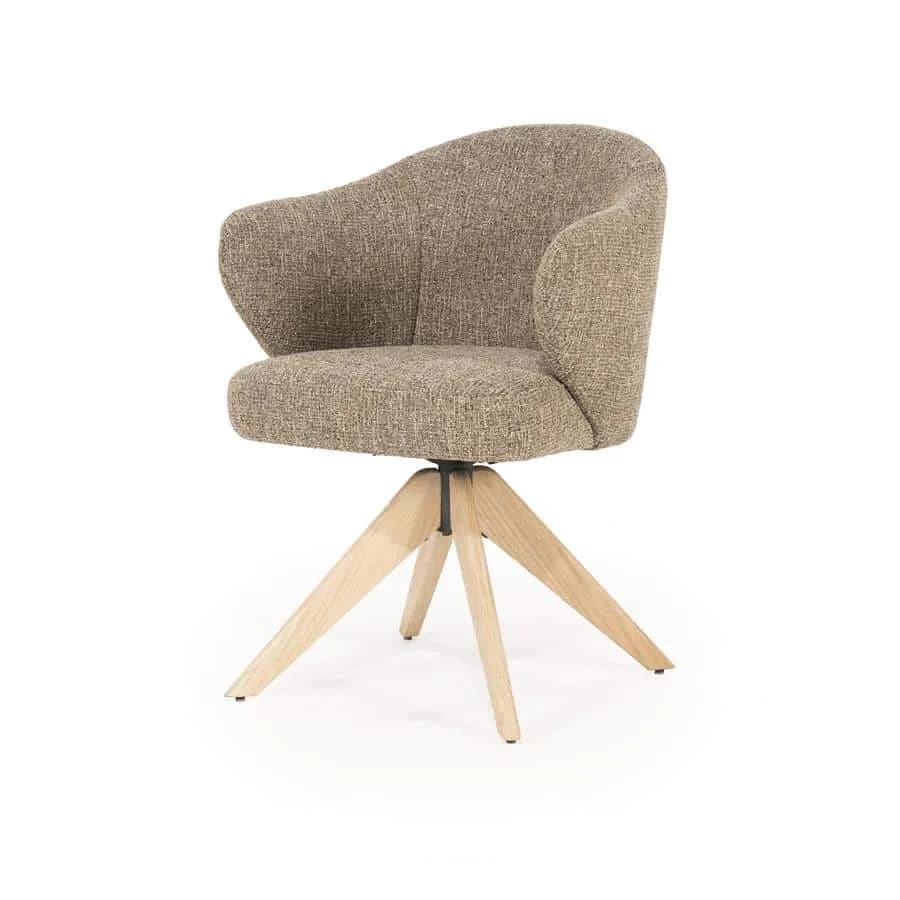 Stoel Connor naturel - bruin Donna - Eleonora