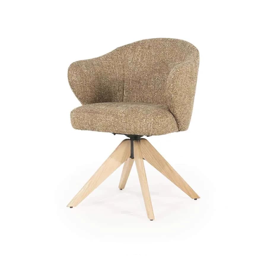 Stoel Connor naturel - mosterd Donna - Eleonora