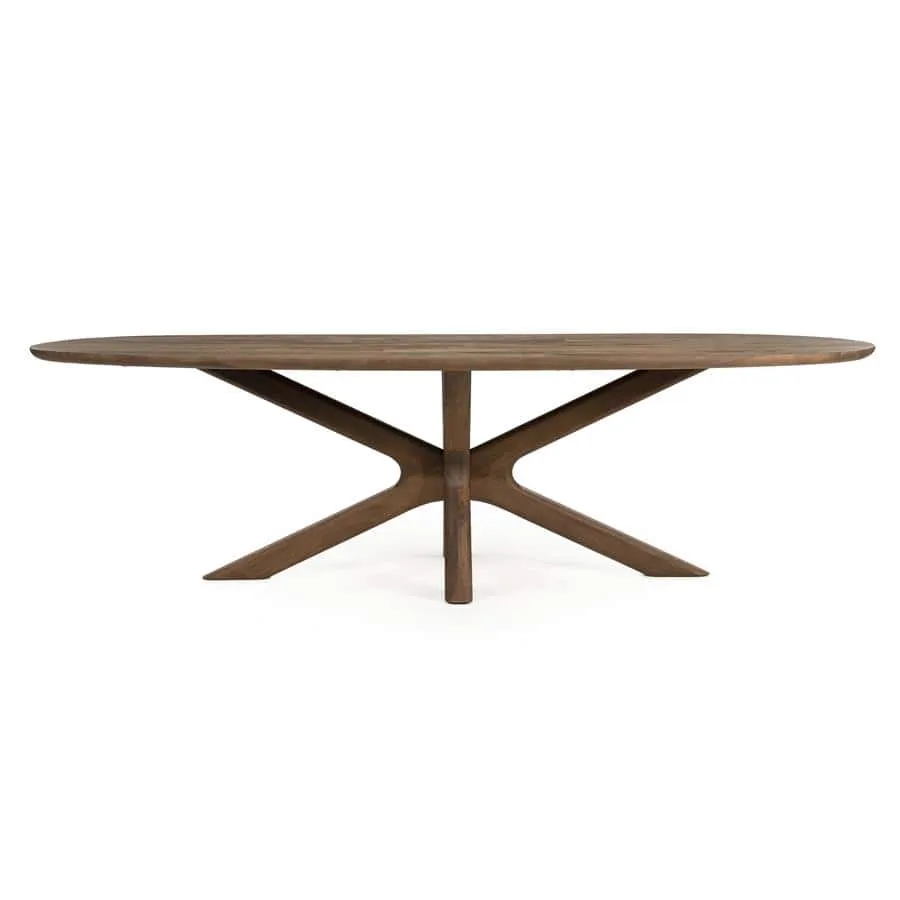 Eettafel Tycho 260x110 cm - lichtbruin - Eleonora