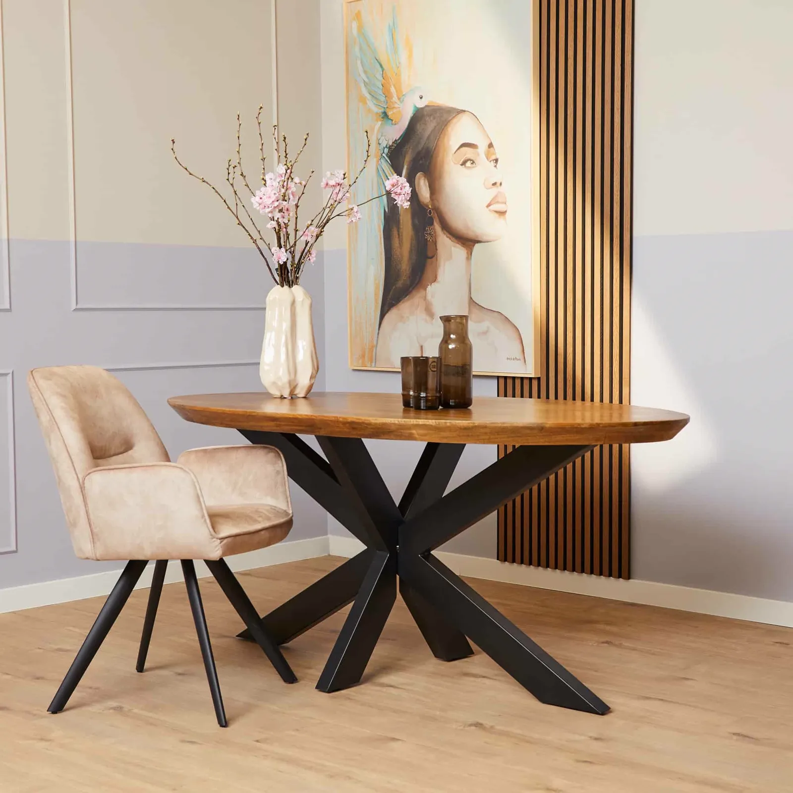 Eettafel Brandy | 160 cm | Ovaal - Starfurn