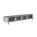 Tv meubel Excellent Black | 240 cm - Starfurn