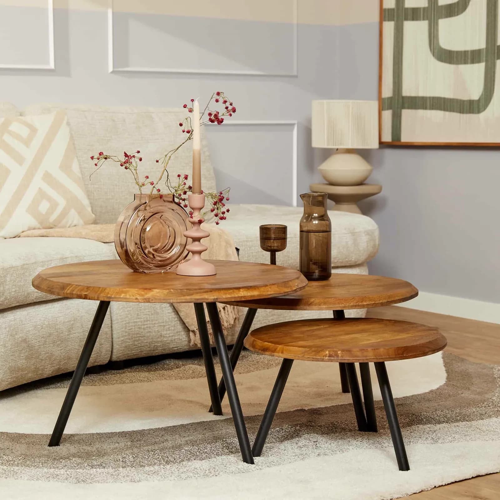 Salontafel Ohio | 70 cm | set van 3 - Starfurn